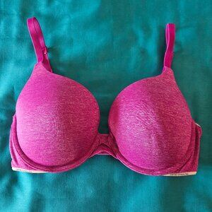 VICTORIA'S SECRET ♥ Padded Perfect Coverage Bra in Heathered Magenta